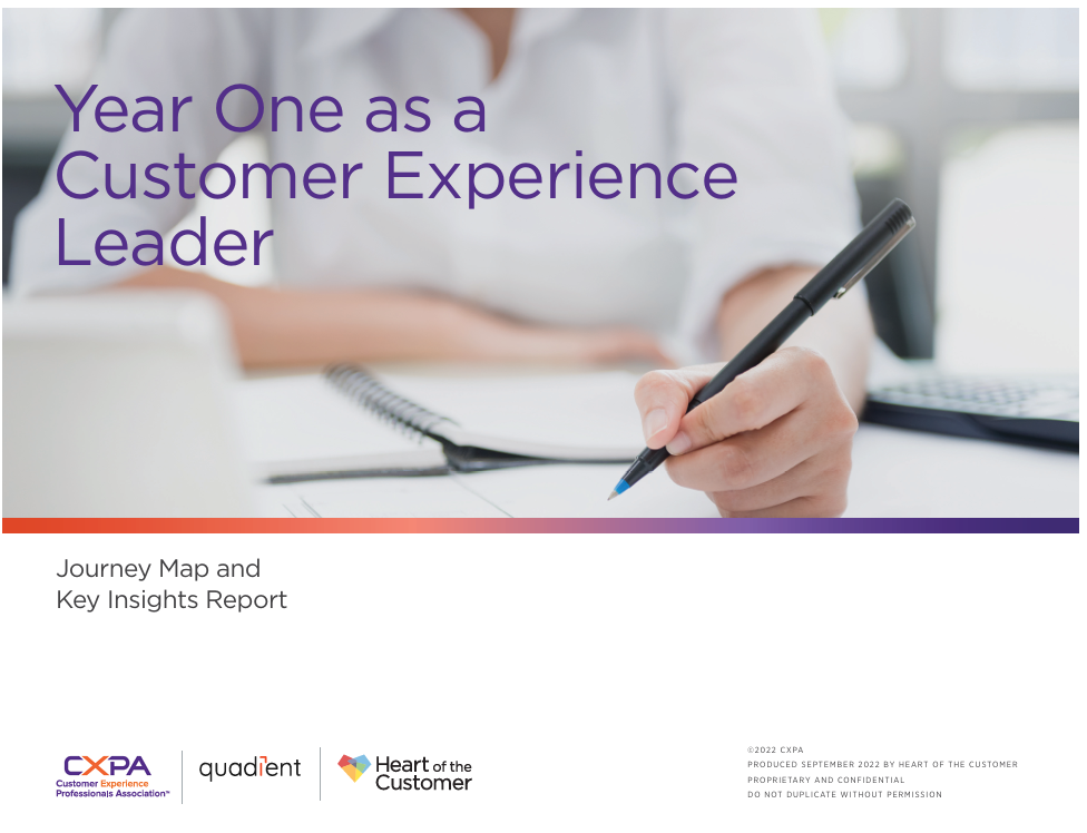 Year One as a CX Leader